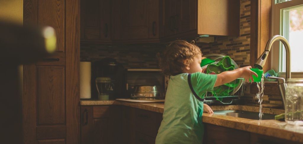 Toddler at Sink | Central Mass Mom