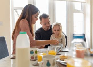 Someday I'll eat a hot meal again -Family Eating Breakfast | Central Mass Mom