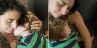 Just Us Two - Mom snuggling toddler