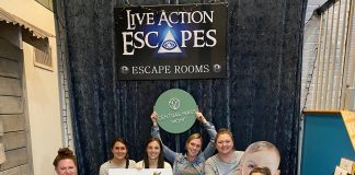 moms at one of the best escape rooms in central mass