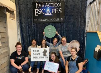 moms at one of the best escape rooms in central mass