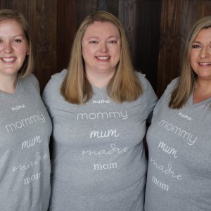 Mama Mommy Mum Madre Mom V-neck T-shirt with CMM Logo