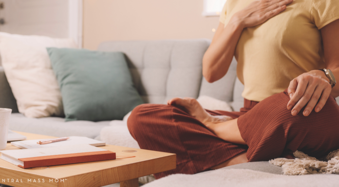 woman meditating