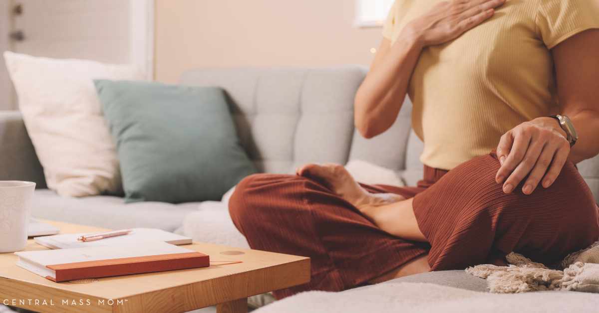 woman meditating