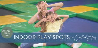 mom and daughter trampoline park